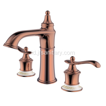 Deck-Mount Shower Faucet Mixer Bak Pengisi Shower Kuningan